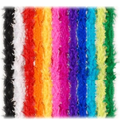 Feather boa assorted colours - boa,