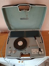 Pye Cambridge 1013/LW Suitcase Stereo Record Player with LW/MW Radio + Speakers