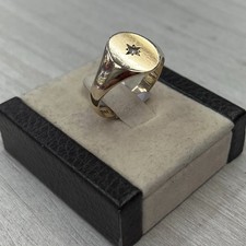 9K Gold Signet Ring