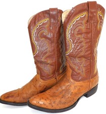 Estrada Exotic Ostrich Boots