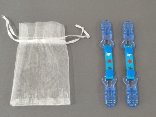 Pair blue plastic glove - pair, of