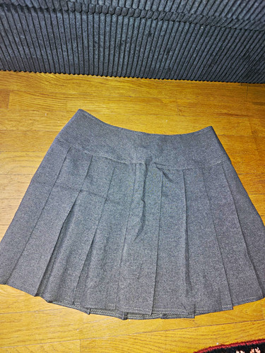 Grey pleated school uniform - grey,