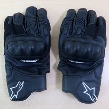Alpinestars SP-5 Leather Motorcycle Motorbike Gloves - Black - L