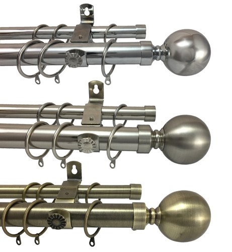 Curtain pole extendable - pole, metal