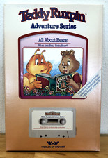 VINTAGE NEW 1985 TEDDY RUXPIN ADVENTURE SERIES ALL ABOUT BEARS BOOK AND CASSETTE