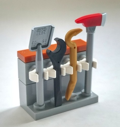 Lego tool rack stand with - tool,
