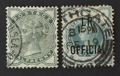 Queen victoria used stamps - used,