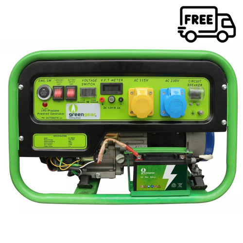 Greengear 3000uk 8kw lpg - greengear, ge-3000uk
