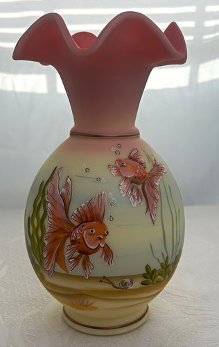 Vtg fenton burmese - fenton, “veil