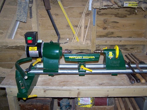 Record power woodturning lathe - power,