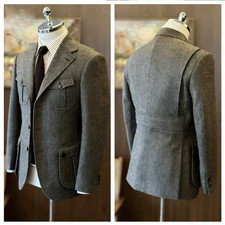 2Pcs  Norfolk Wool Men's Suit