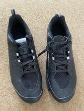 DECATHALON  " TRIBAN "  CYCLE SHOES, BLACK, SIZE 44, SHIMANO  CLEATS. EXCELLENT.