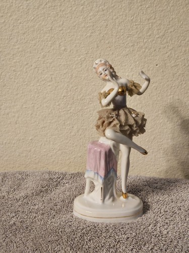 Dresden porcelain ballerina - dresden,