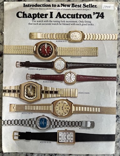 Vintage 1974 bulova dior - vintage, 14k