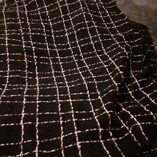 Zara Women's Scarf Black and cream  Checkered  Rectangle Scarf