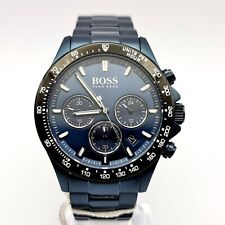 NEW BOSS HB1513758 HERO SPORT MENS WATCH STAINLESS STEEL BLUE TONE