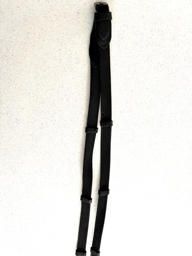 English flat web reins rubber - english,