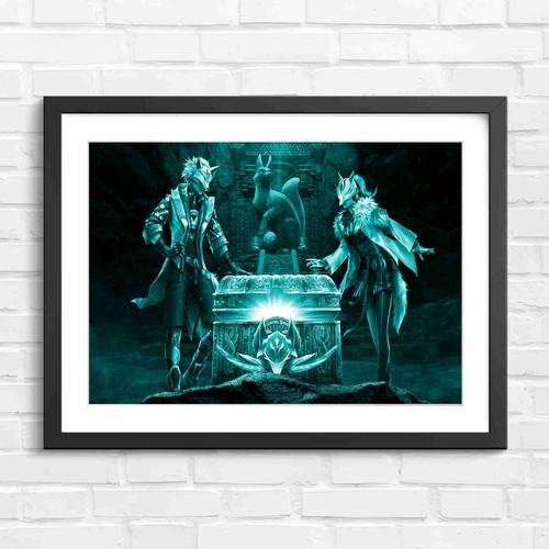 Fantasy fox warrior chest - fantasy,