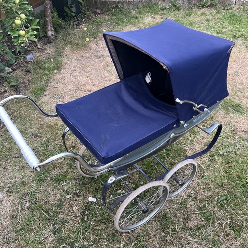Vintage silver cross pram - vintage,