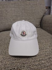Moncler White Berretto Baseball Cap Adjustable Size