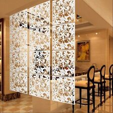 12/24pcs Paravent Partition Wall Room Divider Hollow Flowers Hanging Screen