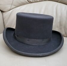 Cowboy hat by the last great cowboy hat co. dark grey 55cm rim size 50% beaver. 