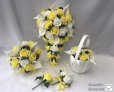Wedding bouquets yellow