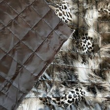 Quilted fabric animal print - quilted,