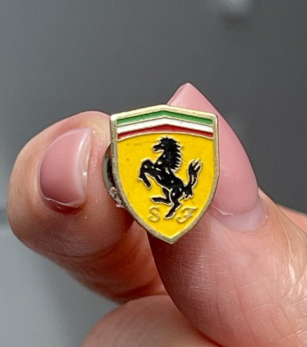 Vintage ferrari enamel horse - vintage,