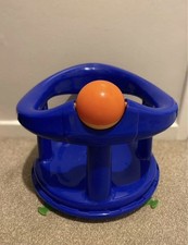 BABY SWIVEL BLUE BATH SEAT WITH SUCTION PADS  