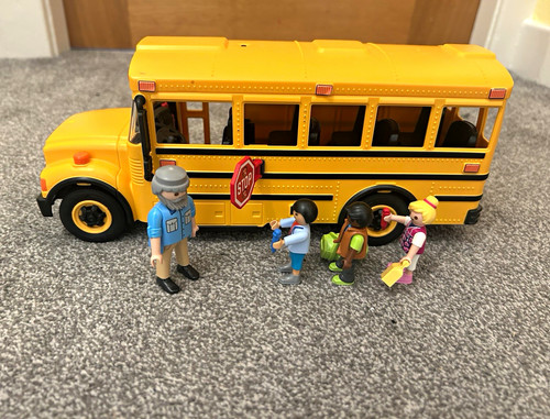 Playmobil school bus - school, led