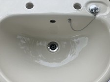 Ideal Standard Vintage Studio Basin and pedestal 50cm 2 Tap Hole, Indian Ivory 