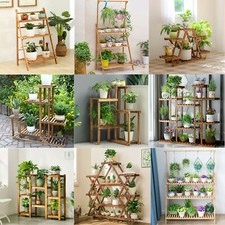 4/5 Tier Flower Plant Pot Shelf Stand Display Ladder Garden Rack Holder Storage