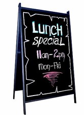 Sidewalk A Frame Business Sandwich Sign Outdoor Portable Sign Stand Poster Frame