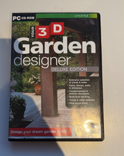 Your 3D Garden Designer: Deluxe Edition, 2005 PC CD-ROM Software Great Condition