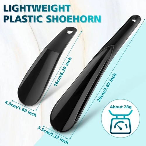 Black plastic shoe string - black,