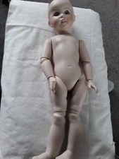 Vintage French Bisque Doll by SFBJ 247 Marked No. 8 GD 16"  Exc. Con. Life size