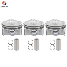 SET OF 3 PISTONS WITH RINGS FOR FORD 1.0 12V ECOBOOST ENGINE - STD - BRAND NEW