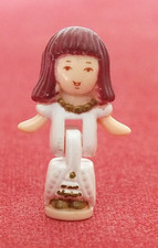 VINTAGE POLLY POCKET WONDERFUL WEDDING PARTY REBECCA FIGURE ONLY - BLUEBIRD TOYS