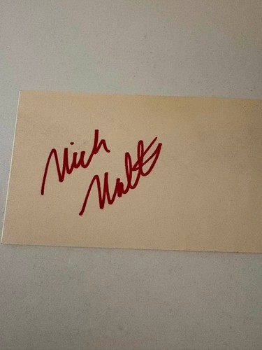 Nick nolte signed 3x5 - 3x5, index