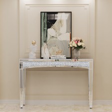 Glam Mirrored Desk Console