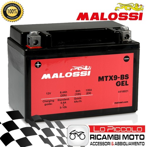 Malossi mtx9 gel battery - malossi, =
