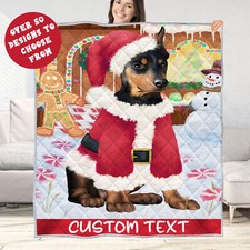 Doberman Quilt Dog Bedding
