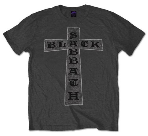Black sabbath cross shirt - black,