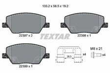 Brake pads 2239701 TEXTAR for
