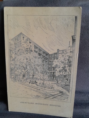 Middlesex hospital courtyard - middlesex,
