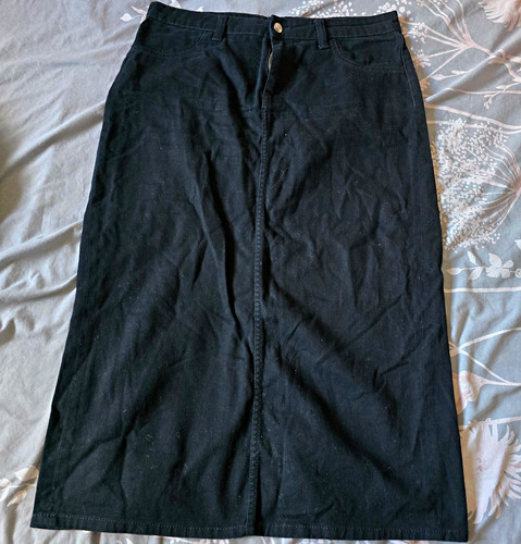Ladies size black denim - h&m,