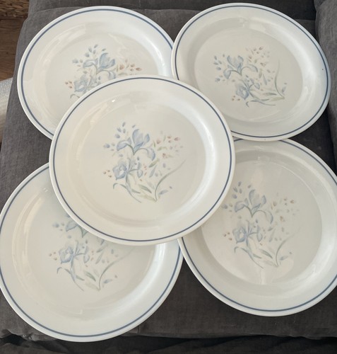 Pyrex blue iris - iris, dinner