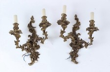 Pair of Rococo Heavy Cast