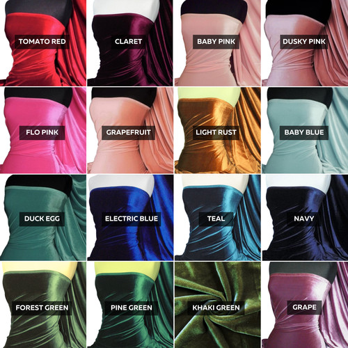 Velvet velour smooth finish - velvet,